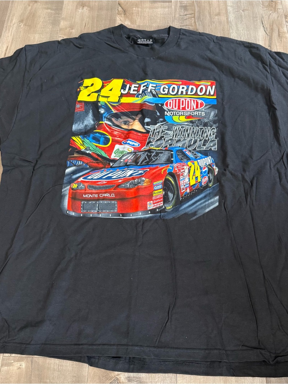 Vintage Chase Authentics Jeff Gordon #24 DuPont Shirt Short Sleeve Men 2XL Black